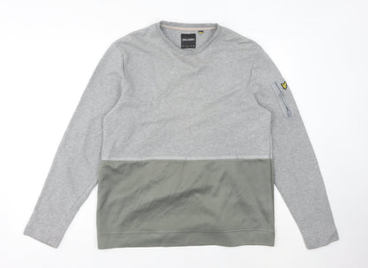 Mens UK Size XL Lyle & Scott Grey Pullover Sweatshirt