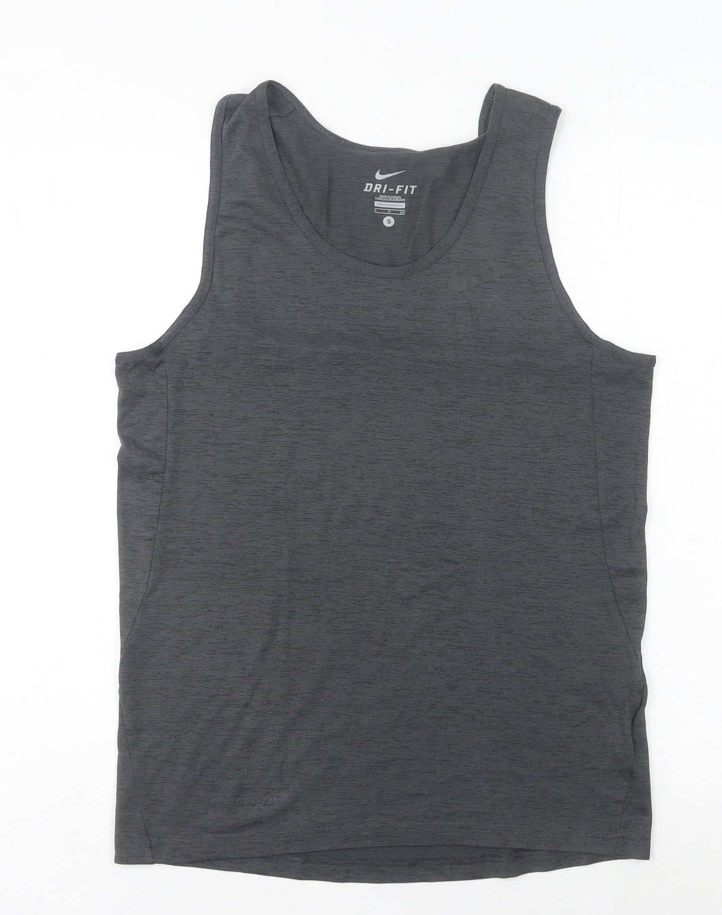 Nike Men's Grey Tank Top Activewear S - Gym & Training