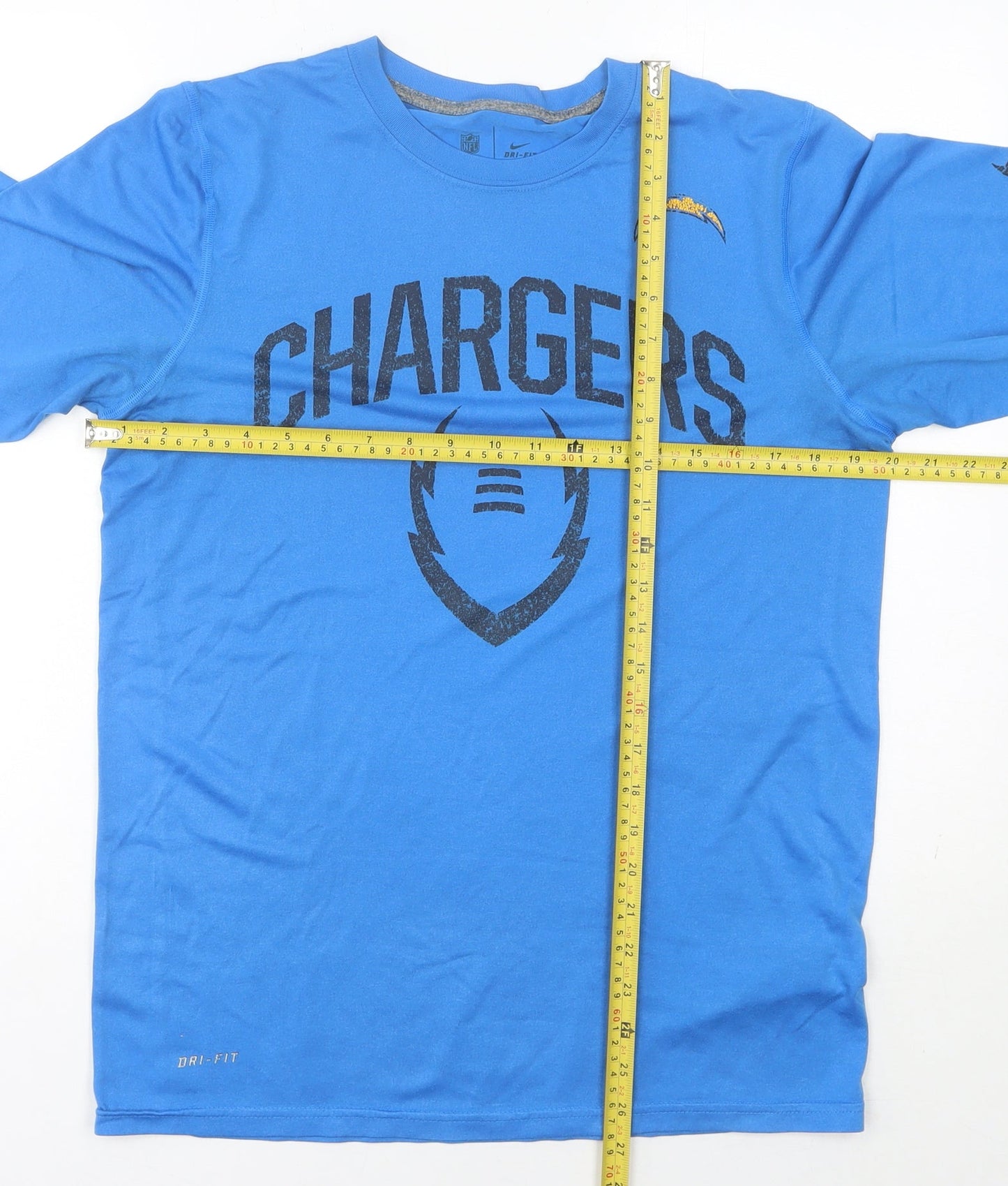 Nike Men's Blue Sports T-Shirt Small