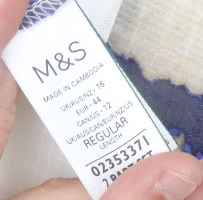 Marks and Spencer Women's Multi Geometric Dress 16