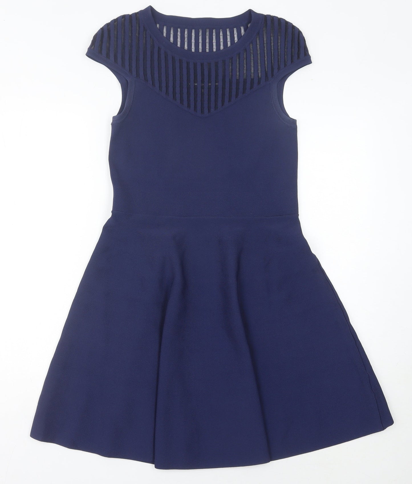French Connection Women's Blue A-Line Dress 12