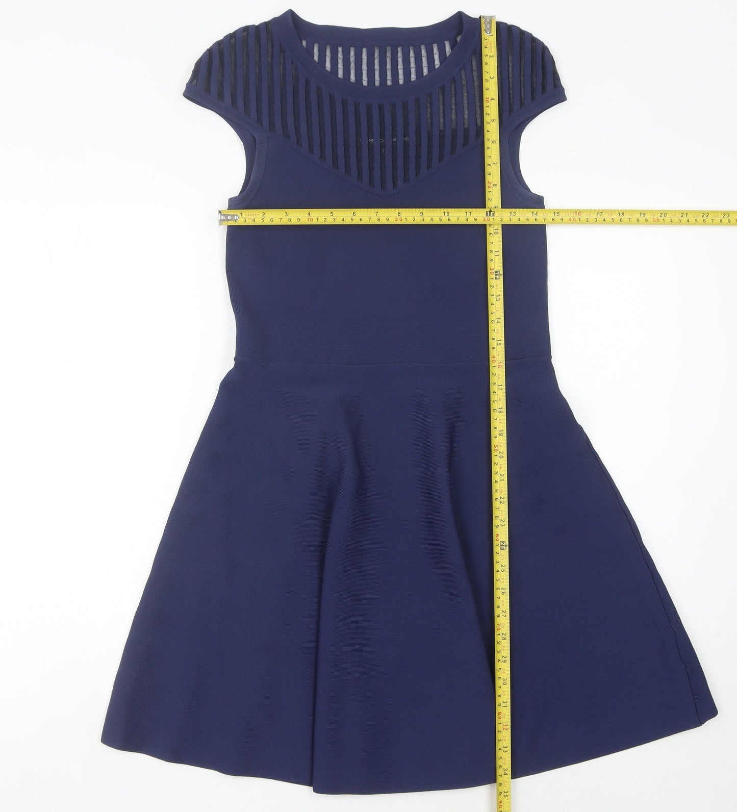 French Connection Women's Blue A-Line Dress 12