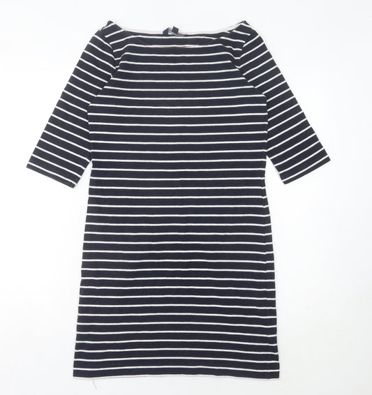 French Connection Women's Black Striped Shift Dress