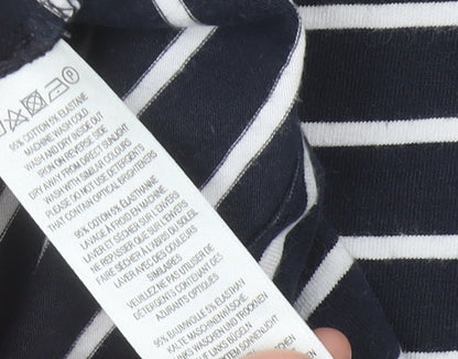 French Connection Women's Black Striped Shift Dress