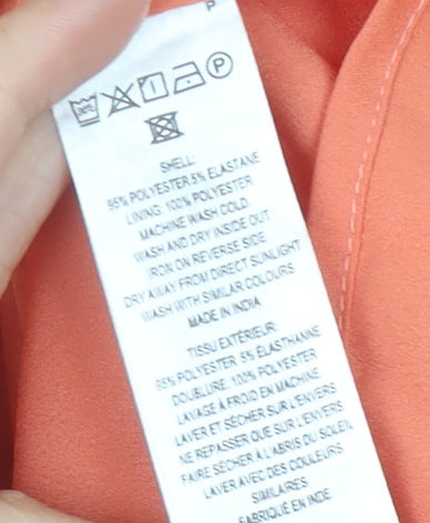 French Connection Orange Floral Fit & Flare Dress