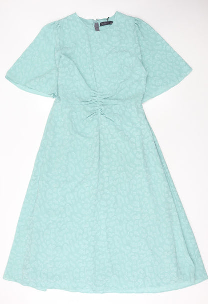 Marks and Spencer Women's Blue A-Line Midi Dress 14