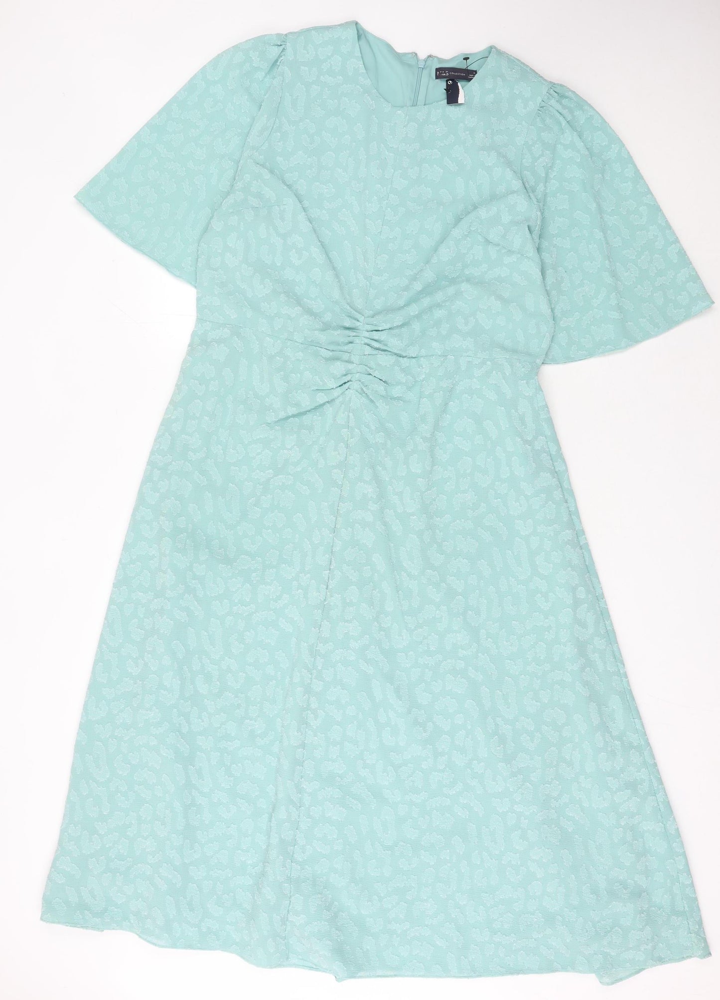 Marks and Spencer Women's Green Dress - Size 18