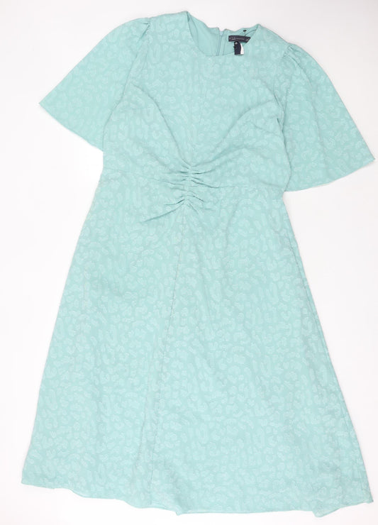 Marks and Spencer Women's Green Dress - Size 18