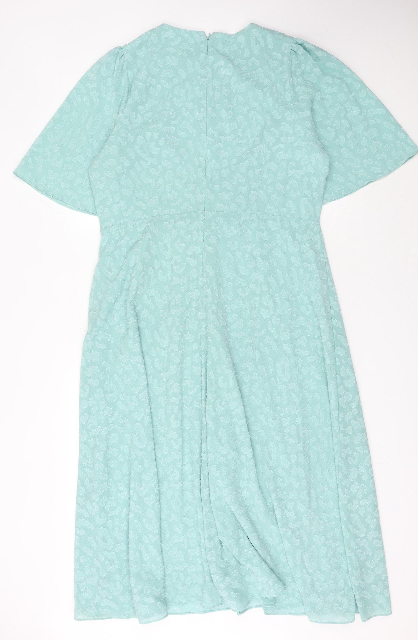 Marks and Spencer Women's Green Dress - Size 18