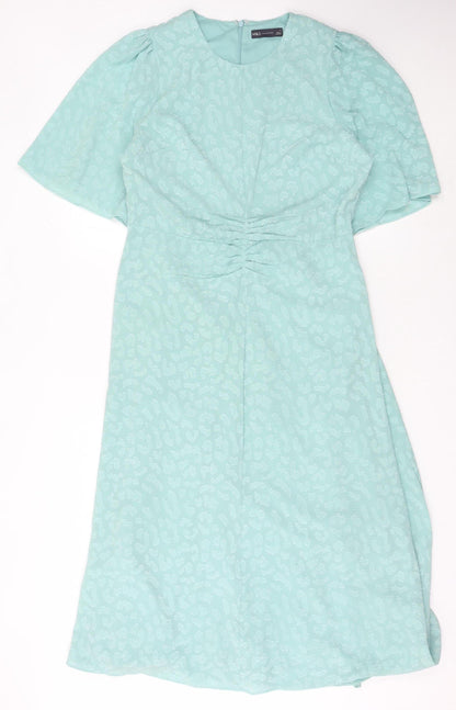 Marks and Spencer Women's Blue Animal Print Dress