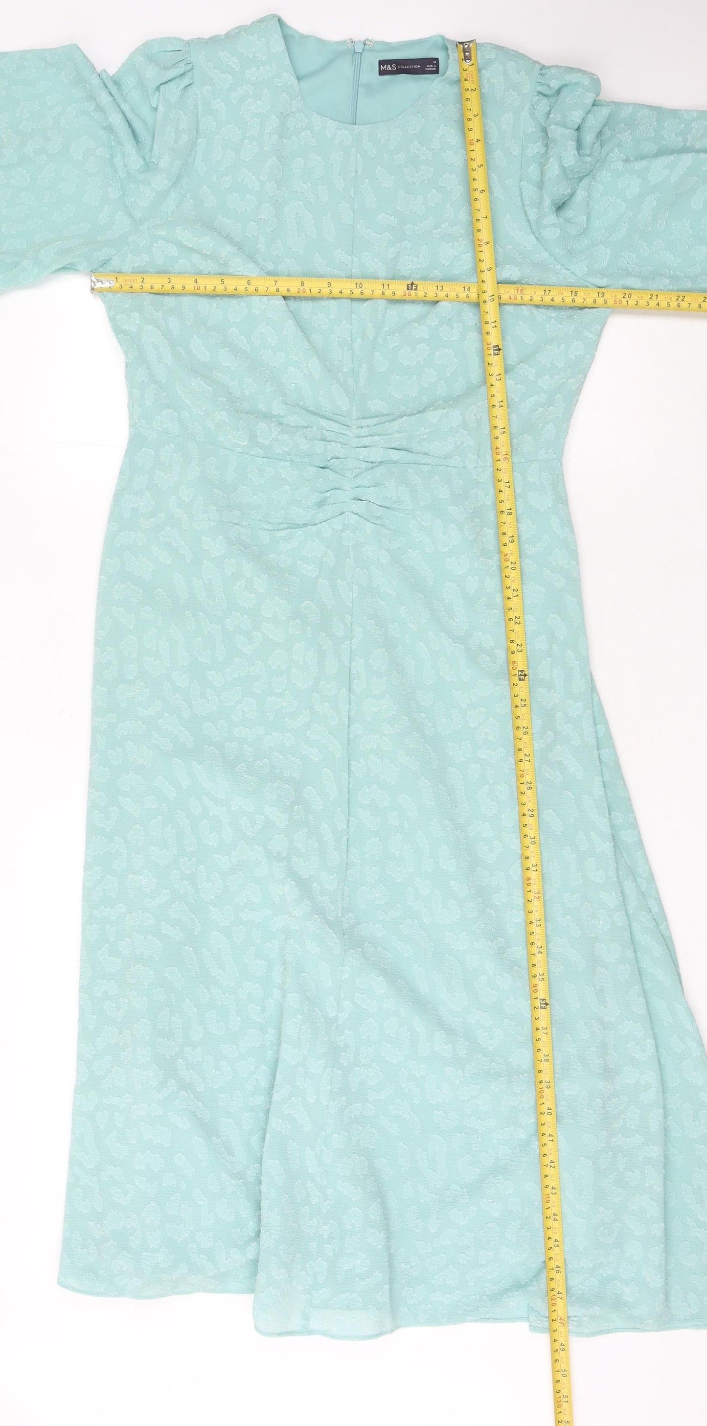 Marks and Spencer Women's Blue Animal Print Dress