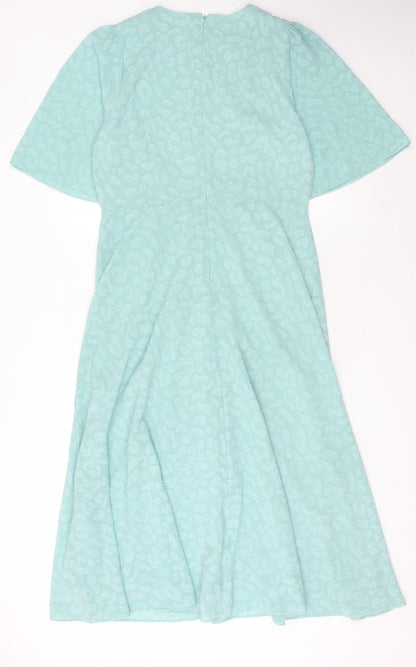 Marks and Spencer Women's Blue Animal Print Dress