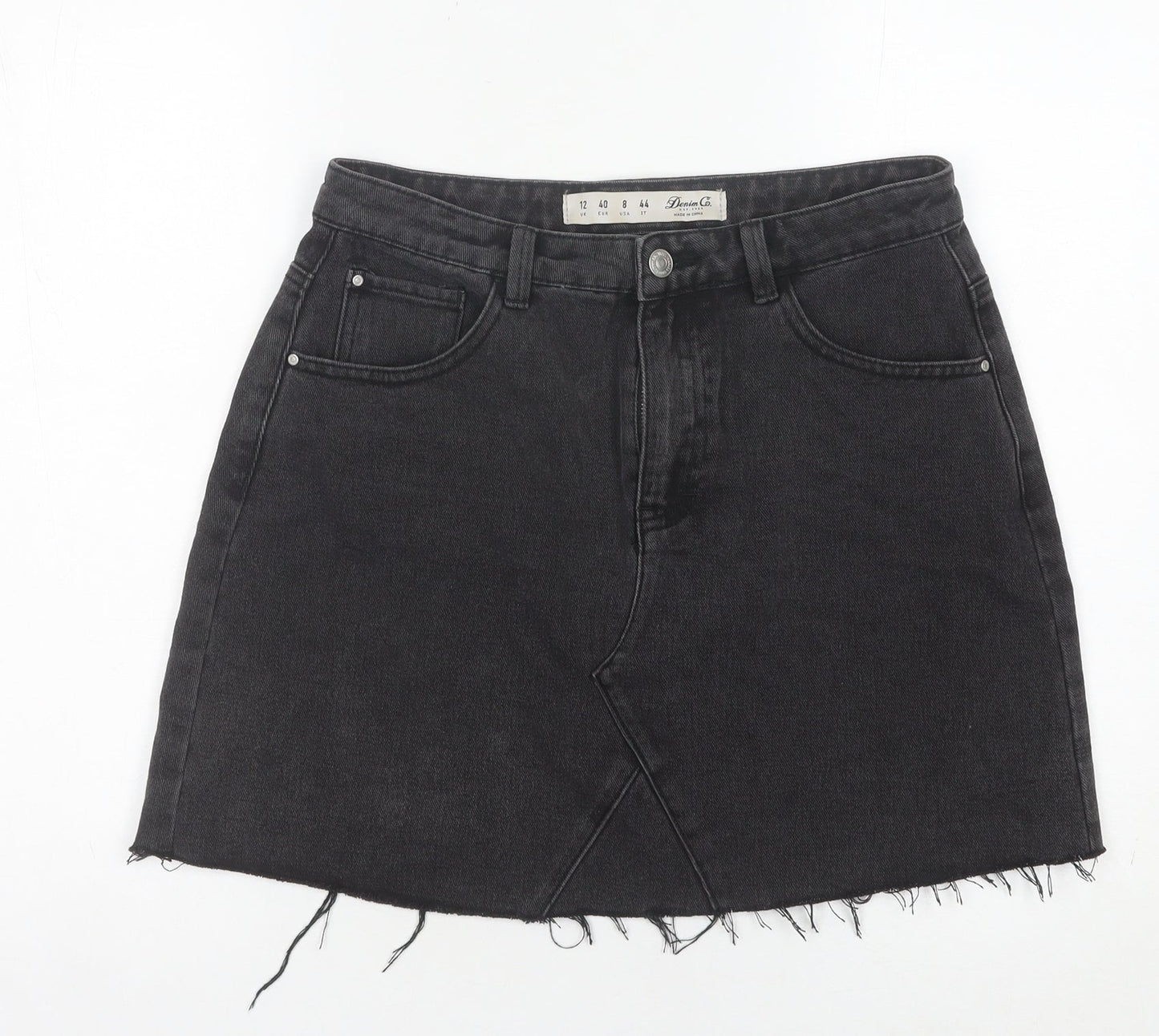 Womens UK Size 12 Denim Co A-Line Denim Skirt