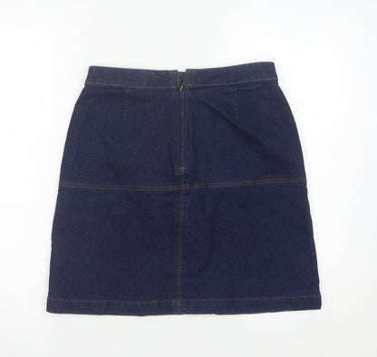 Matalan Women's Blue Denim Knee Length Pencil Skirt