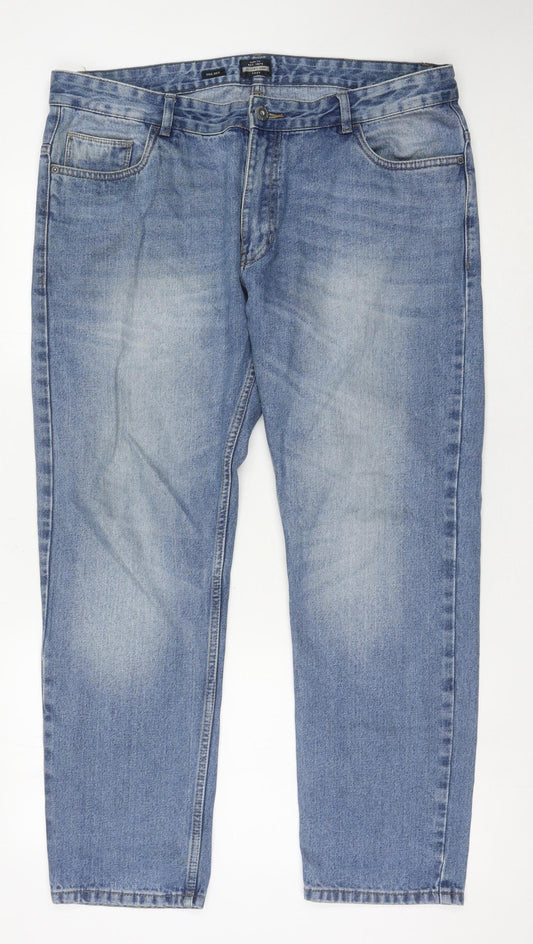 Men's Blue Straight Jeans Size 38