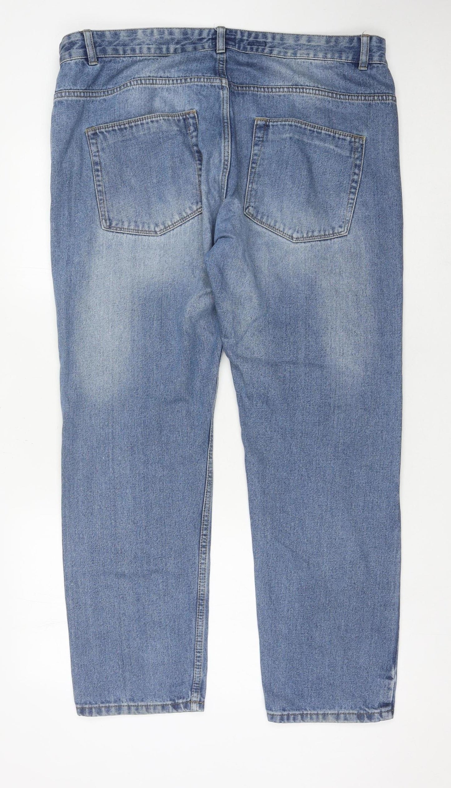 Men's Blue Straight Jeans Size 38