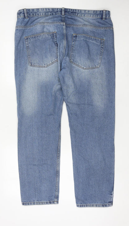 Men's Blue Straight Jeans Size 38