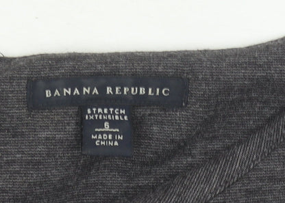 Banana Republic Women's Grey Sheath Dress Size 10