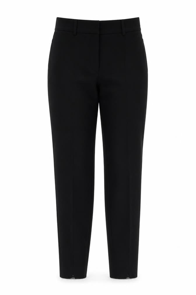 Womens UK Size 10 H&M Slim Fit Ankle Black Trousers