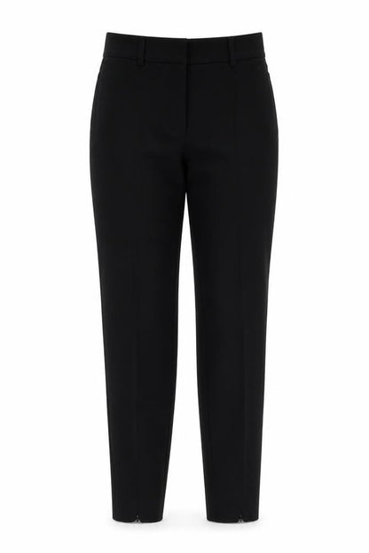 Womens UK Size 10 H&M Slim Fit Ankle Black Trousers