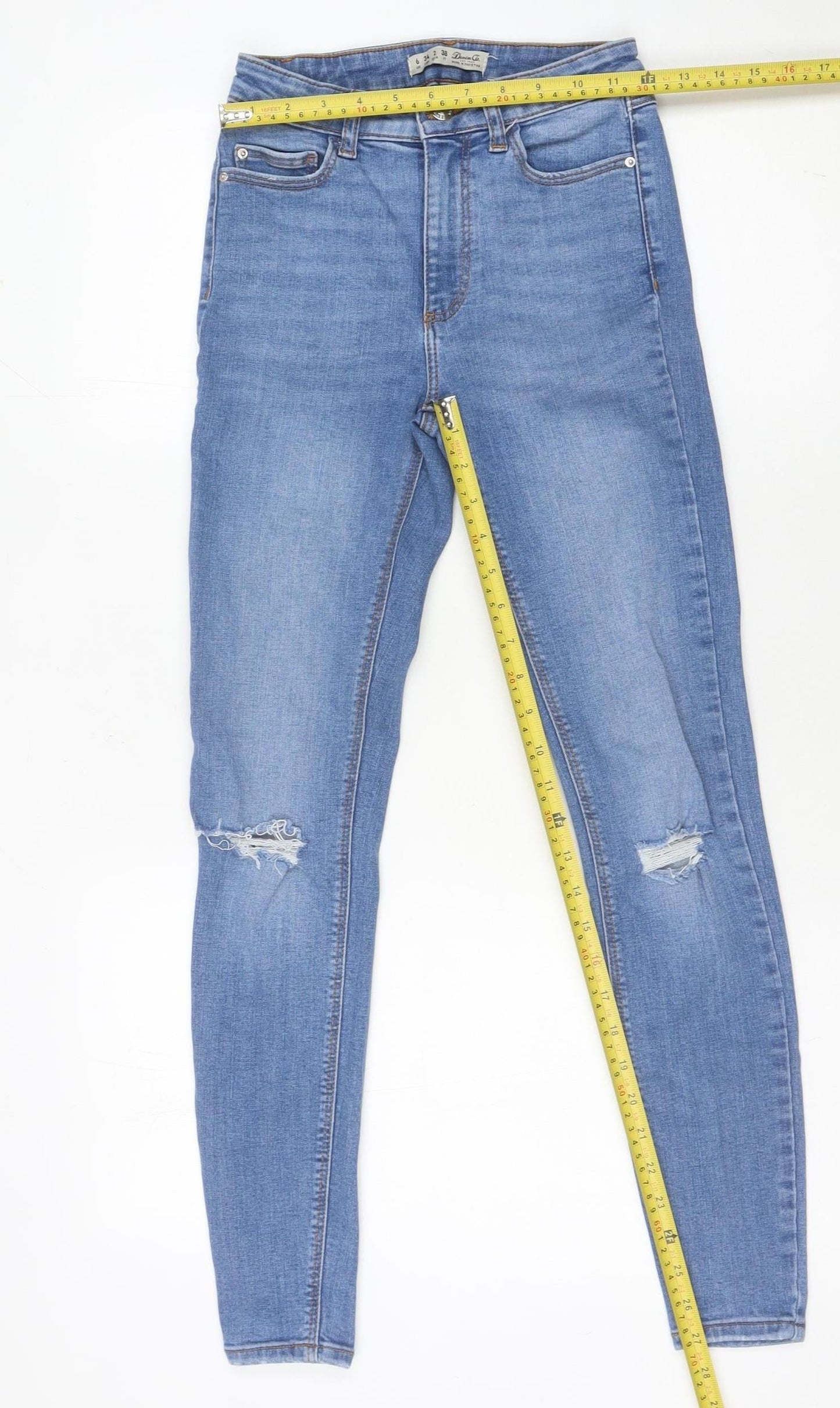 Denim Co. Women's Skinny Blue Jeans Size 6