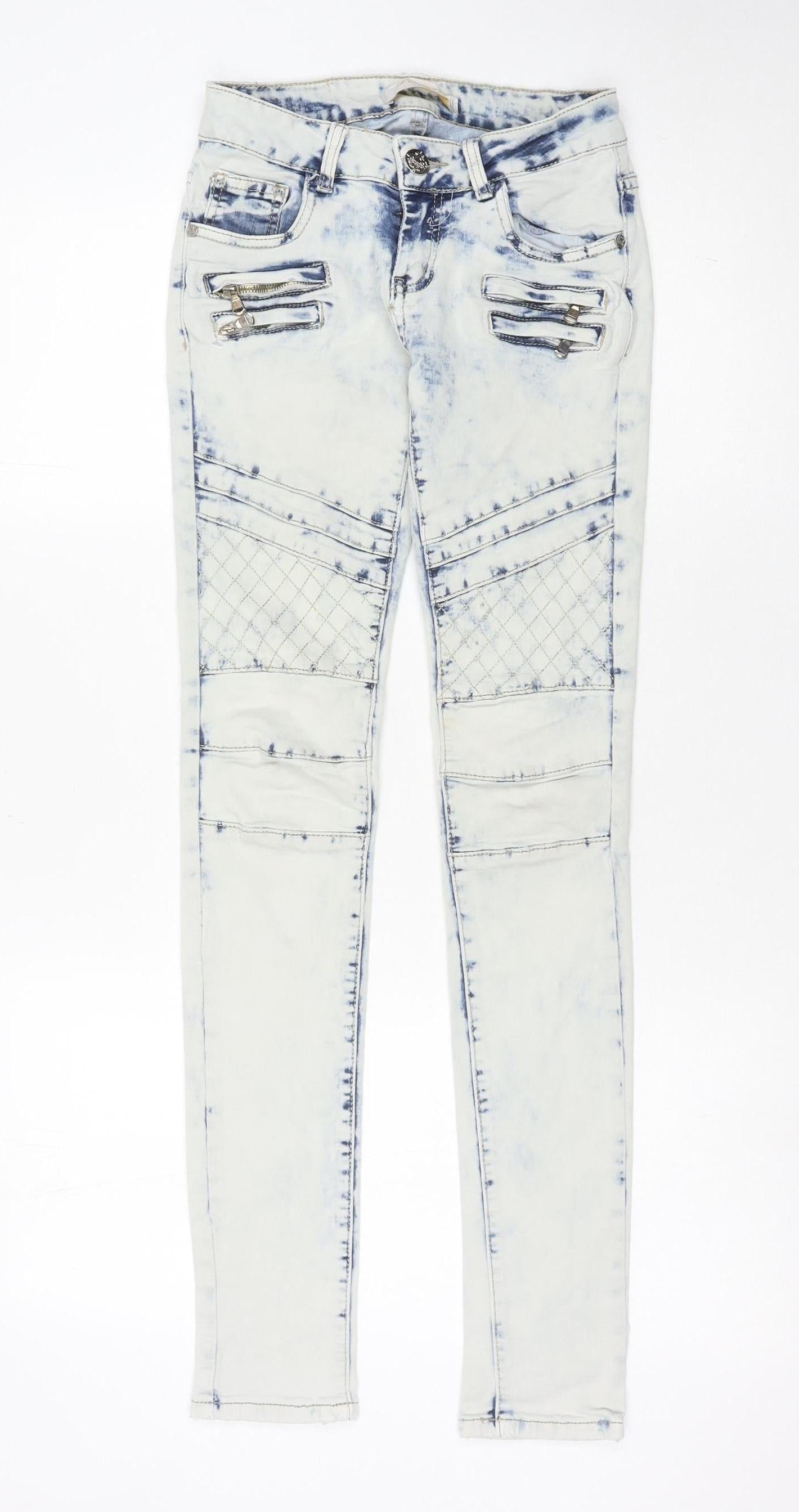 Womens UK Size S Lexxury Slim Fit Skinny Multicoloured Jeans