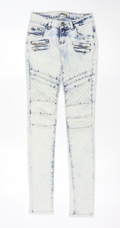 Womens UK Size S Lexxury Slim Fit Skinny Multicoloured Jeans