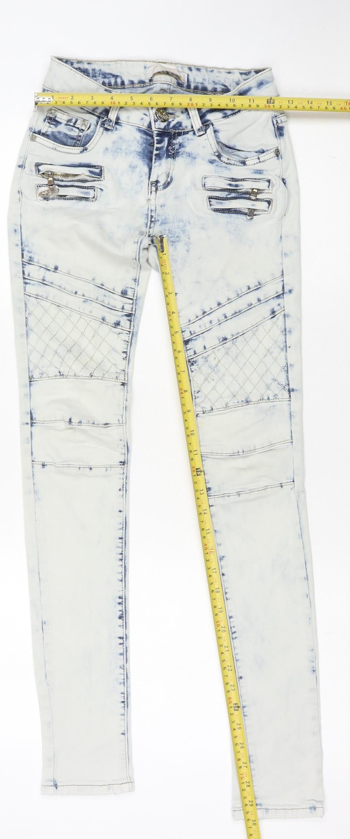 Womens UK Size S Lexxury Slim Fit Skinny Multicoloured Jeans
