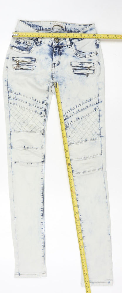 Womens UK Size S Lexxury Slim Fit Skinny Multicoloured Jeans