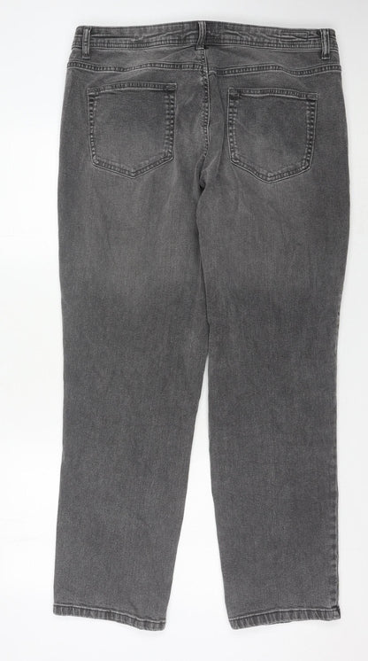 Denim Co. Men’s Grey Straight Fit Jeans Size 36