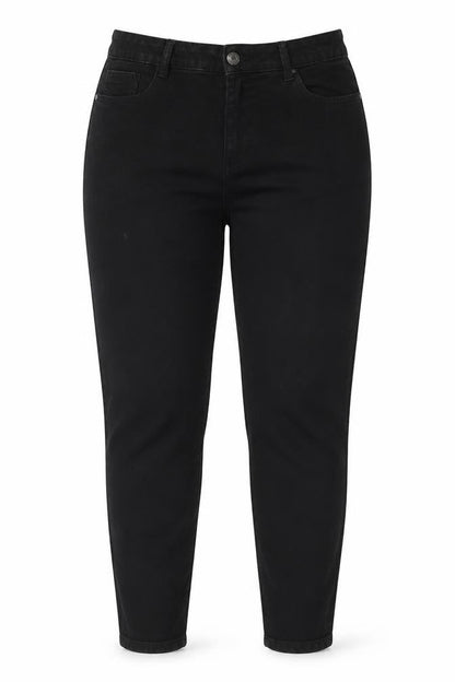 AVA Women's Black Regular Fit Jeans Size 16