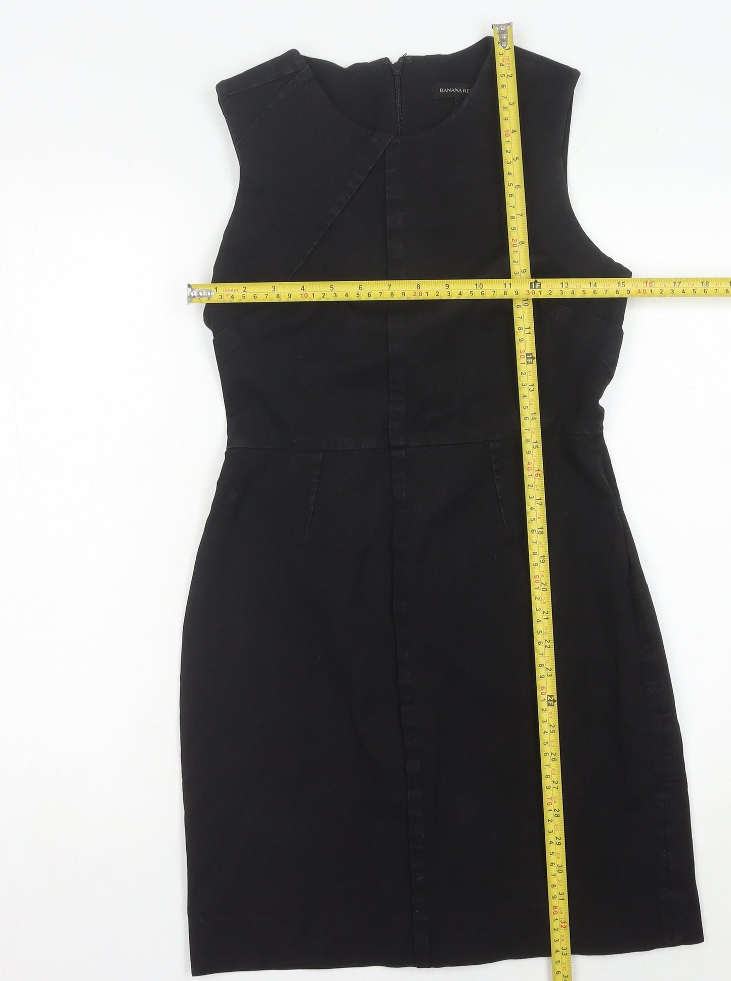 Banana Republic Women's Black Sheath Dress Size 6