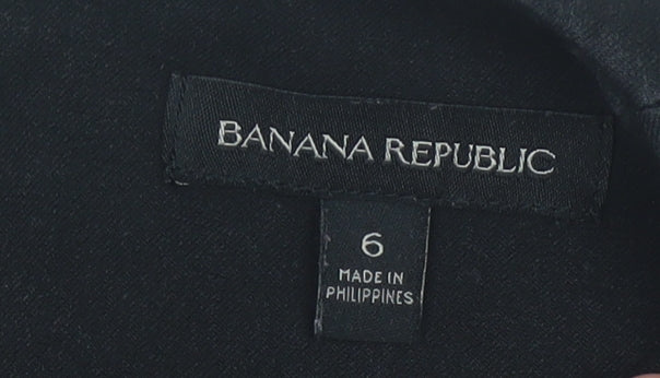 Banana Republic Women's Black Sheath Dress Size 6