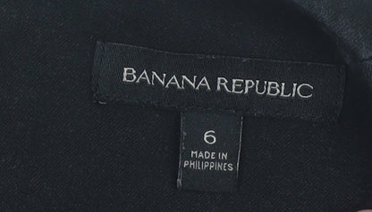 Banana Republic Women's Black Sheath Dress Size 6