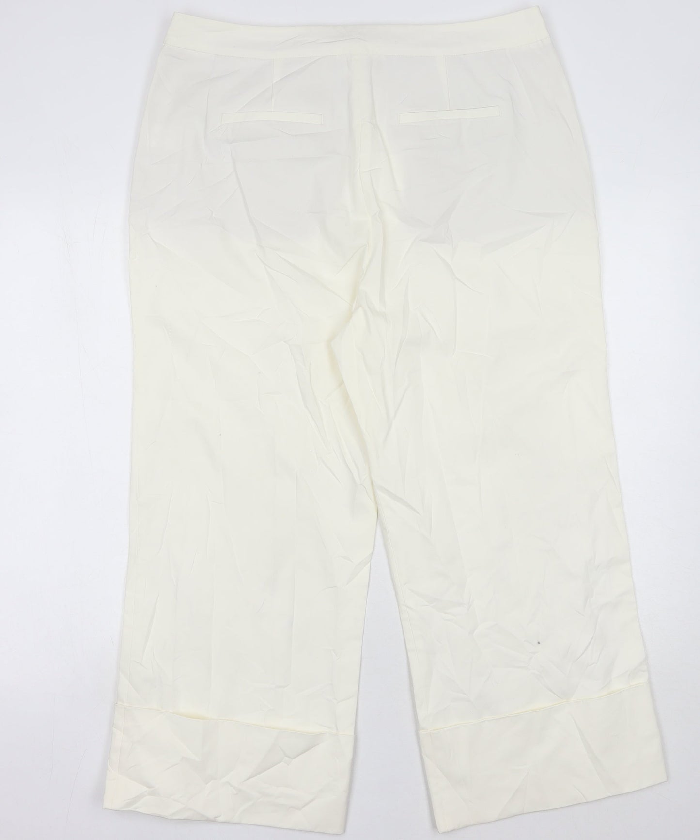 Boden Women's White Trousers, Size 16, Cotton, New