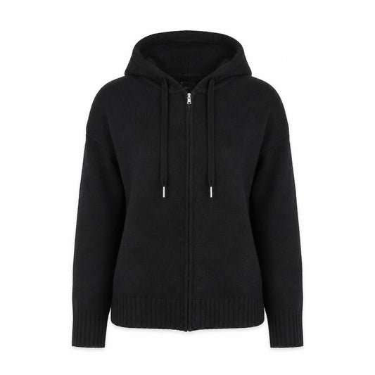 Womens UK Size S New Look Black Full Zip Jumper