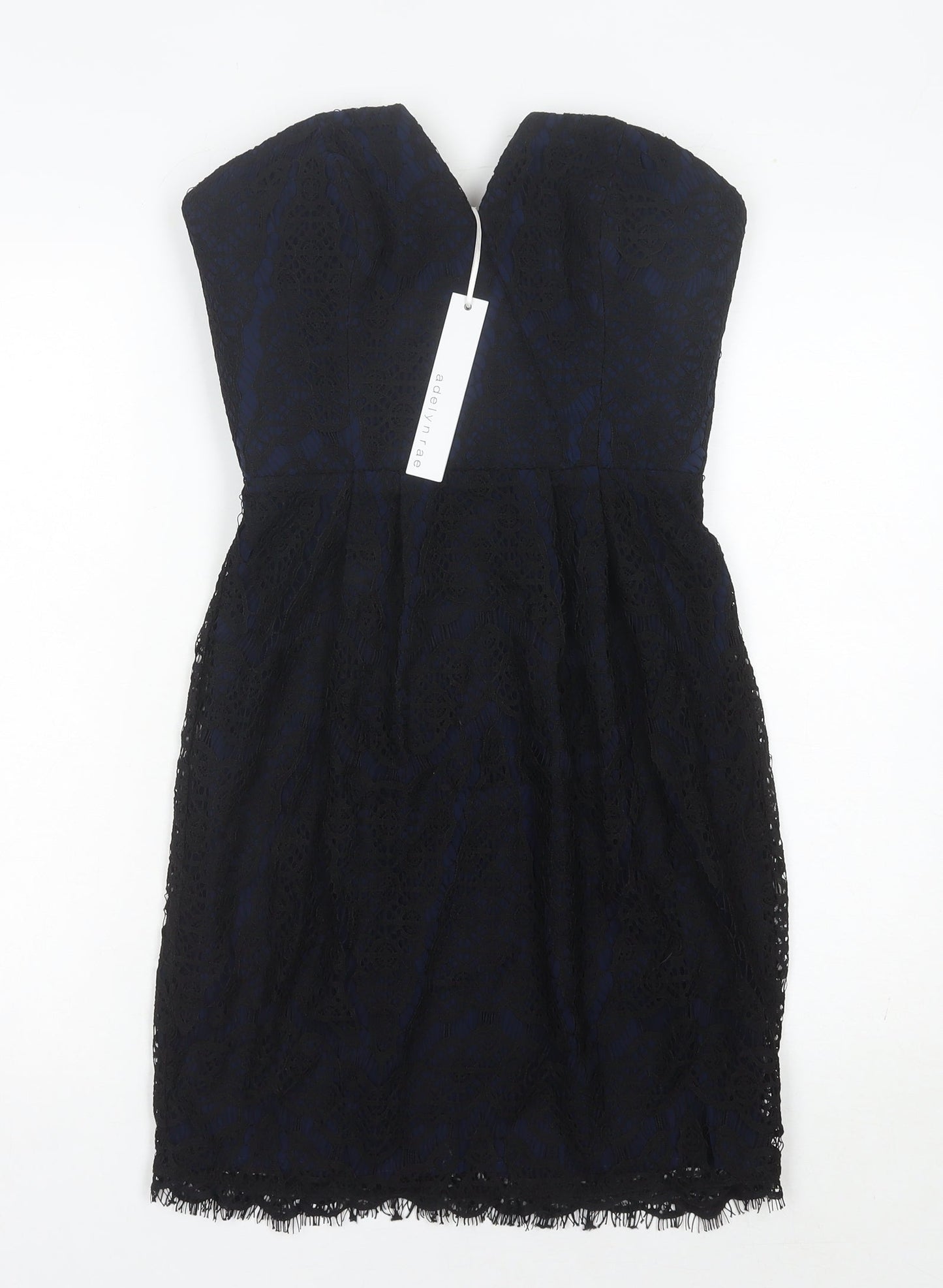 Adelyn Rae Women's Black Sheath Strapless Dress, Size S