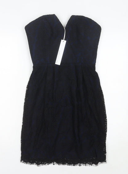 Adelyn Rae Women's Black Sheath Strapless Dress, Size S