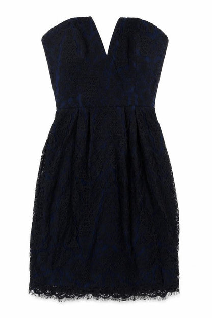 Adelyn Rae Women's Black Sheath Strapless Dress, Size S