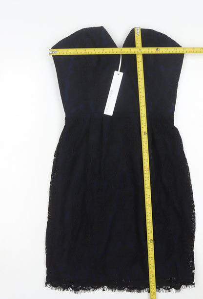 Adelyn Rae Women's Black Sheath Strapless Dress, Size S