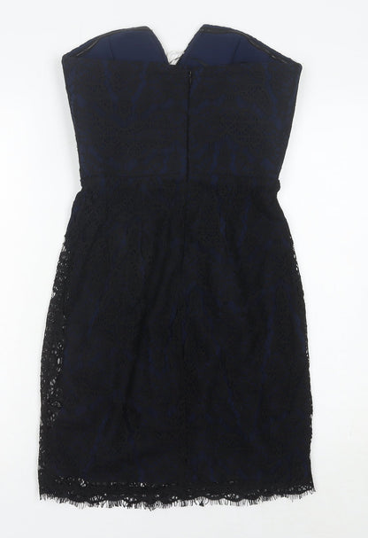 Adelyn Rae Women's Black Sheath Strapless Dress, Size S
