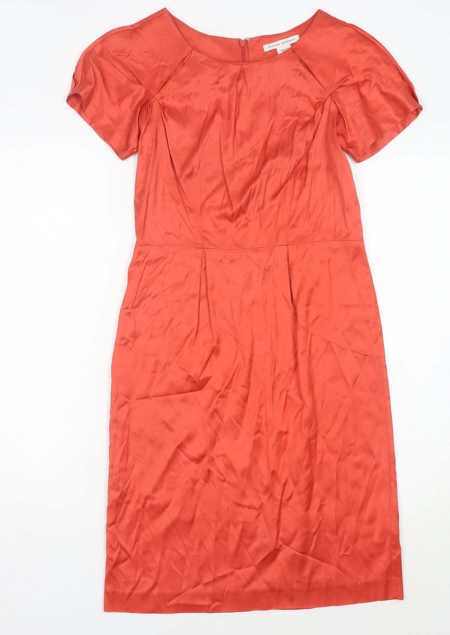 Banana Republic Women's Red Sheath Dress Size 4P