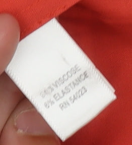 Banana Republic Women's Red Sheath Dress Size 4P