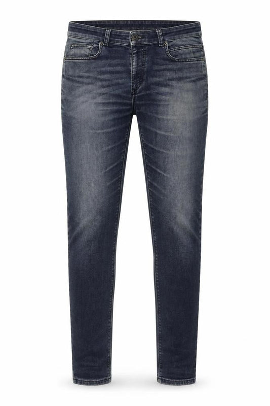 Front view of Easy Men's Blue Skinny Jeans -, size 32, - Comfort Fit