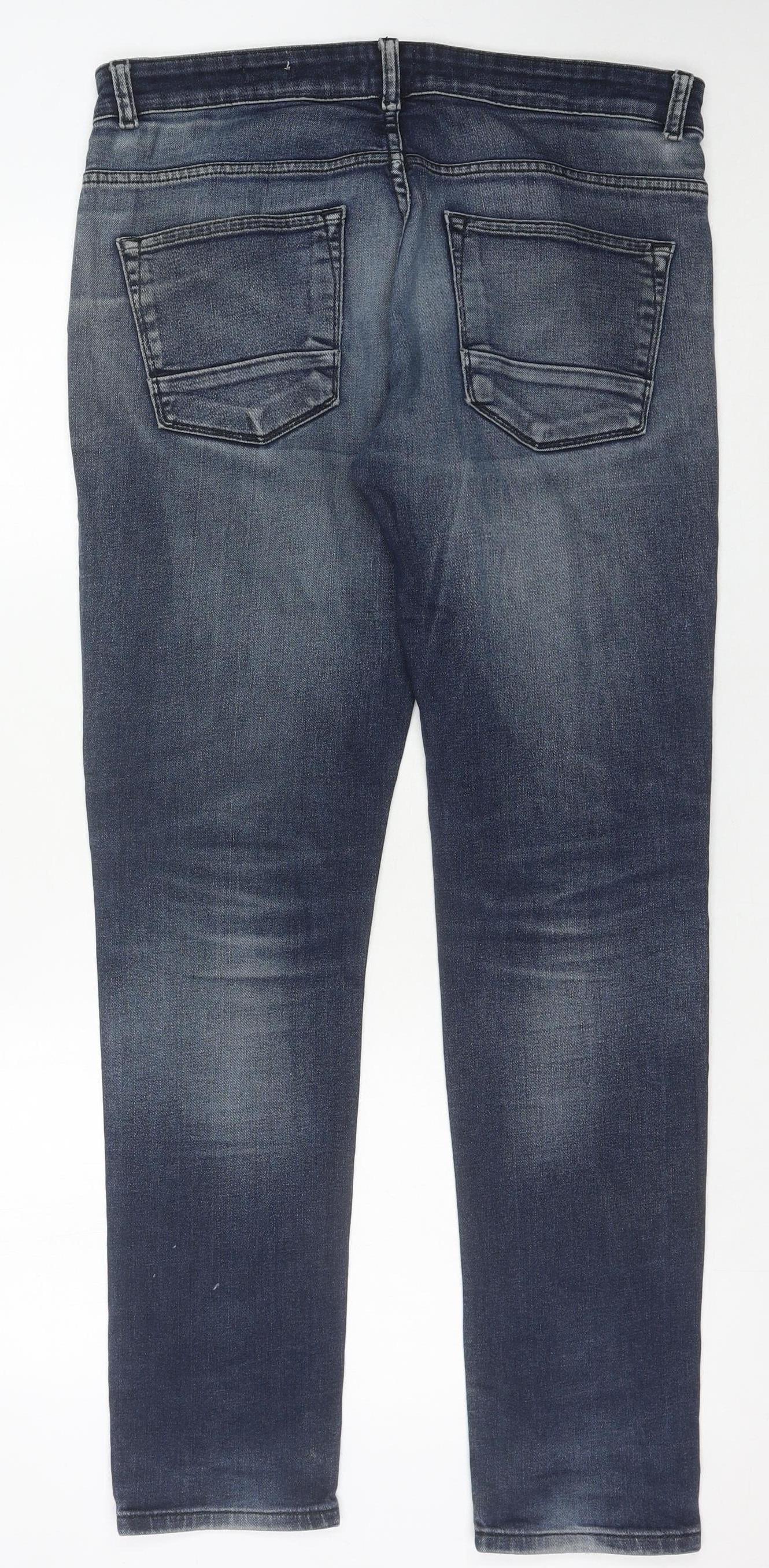 EASY Men's Blue Skinny Jeans - Size 32 - Comfort Fit