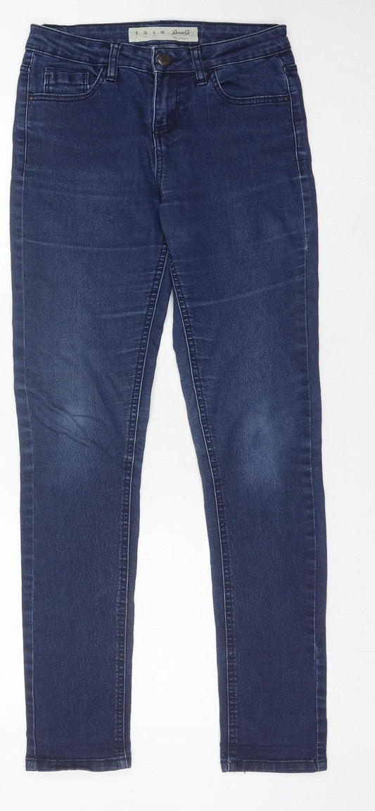 Denim Co Women's Blue Skinny Jeans Size 8