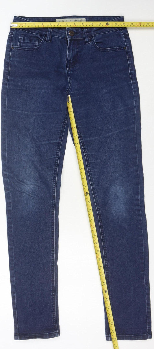 Denim Co Women's Blue Skinny Jeans Size 8