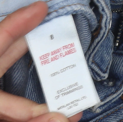 Papaya Women's Blue Denim Mom Shorts Size B