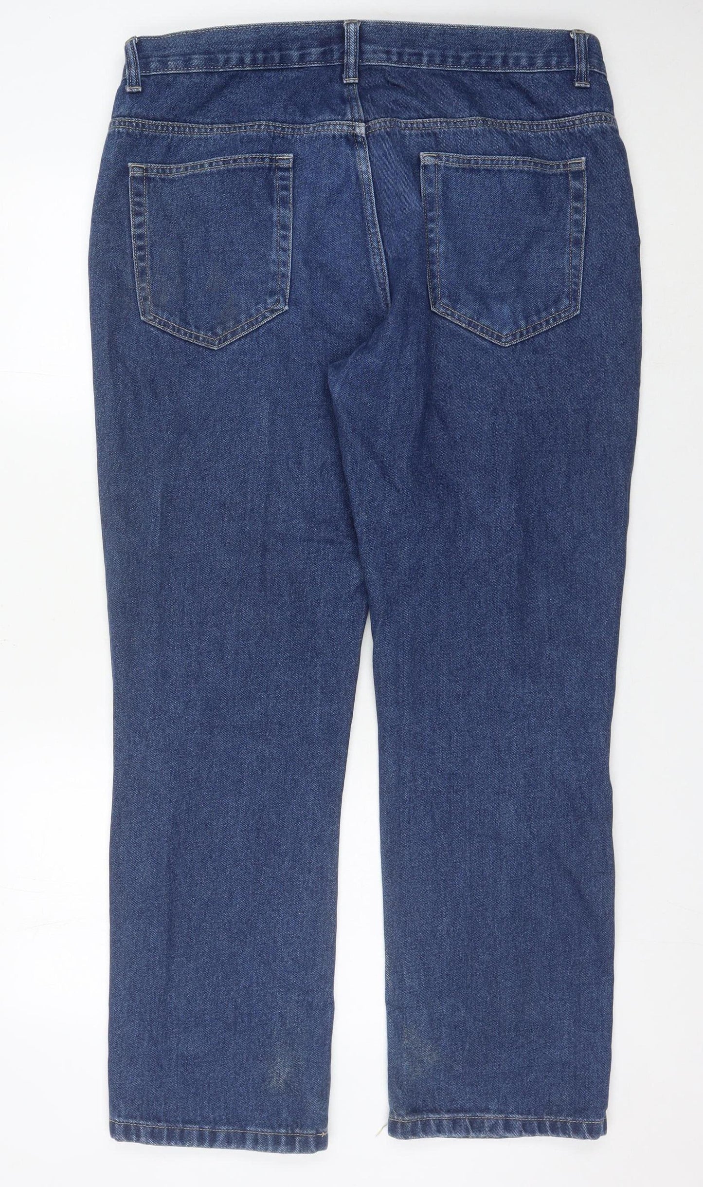 George Men's Blue Straight Fit Denim Jeans