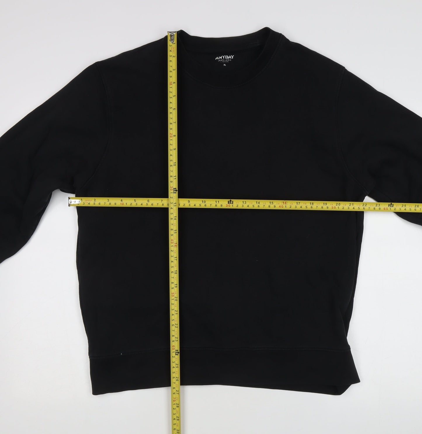 ANYDAY John Lewis Men's Black XL Sweatshirt Pullover